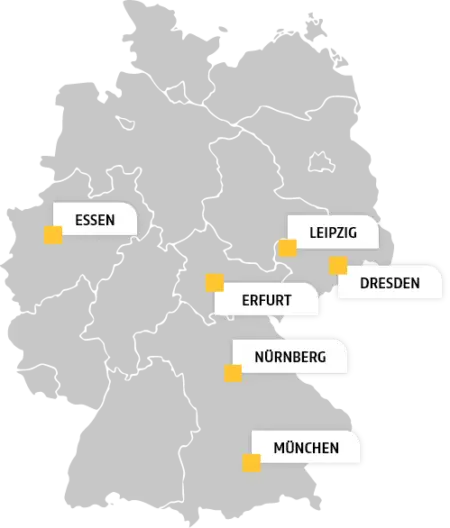 Deutschlandkarte Standorte