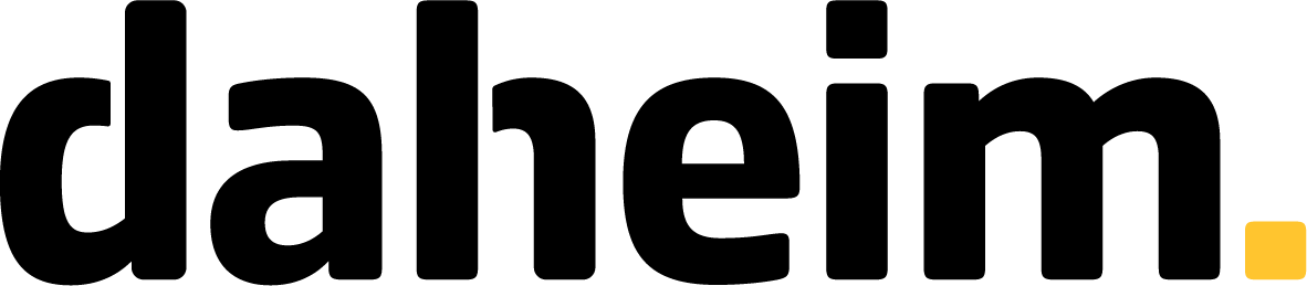 Daheim Logo schwarz Gelb RGB 2023